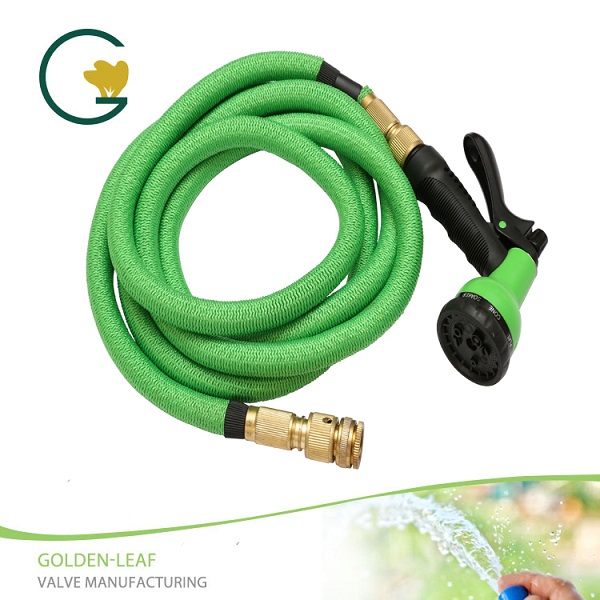 28FT aqua Hose Spray Nozzle Expandable Hortus flexibilis Viridis